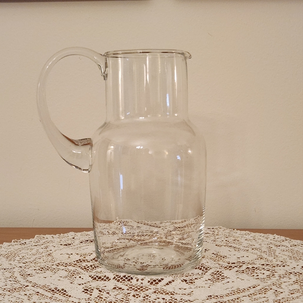 Clear Glass Pitcher